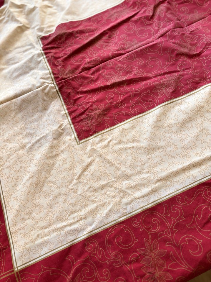 Bordo Açık Renkli Düz masa Örtüsü - Görsel 2