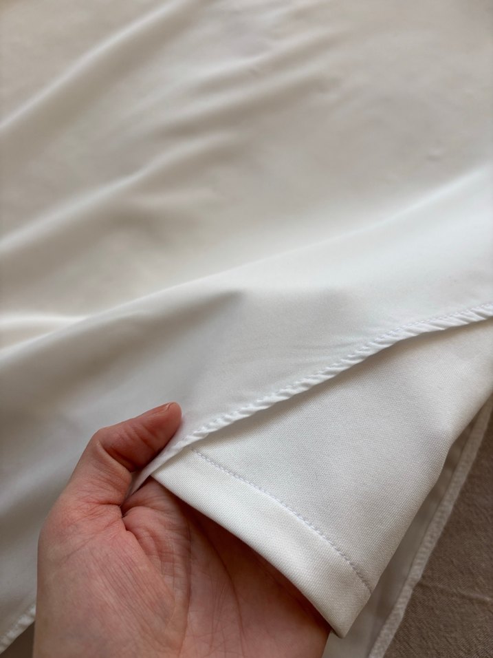 Beyaz Uzun Kadın Etek - Görsel 4