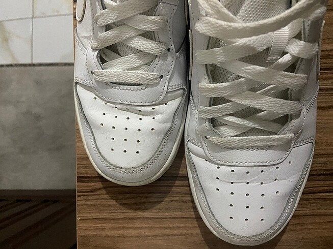 38 Beden beyaz Renk Nike Court Borough Low 2 (Gs) Kadın Spor Ayakkabı