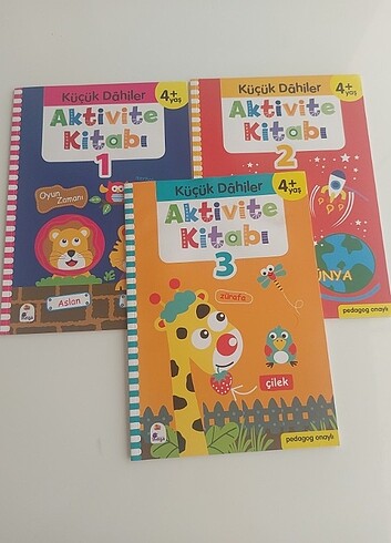KÜÇÜK DAHİLER AKTİVİTE KİTAP SETİ (3 ADET)