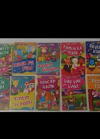 10 adet hikaye kitabı