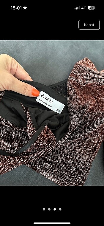 s Beden Bershka simli çok şık bluz