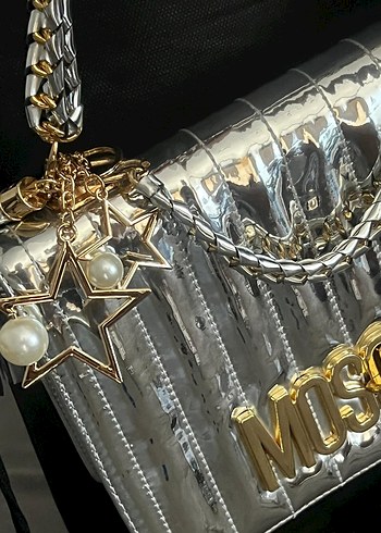 Beden Moschino gri altın tonlamali canta