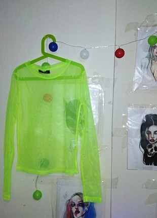 Bershka neon tül body