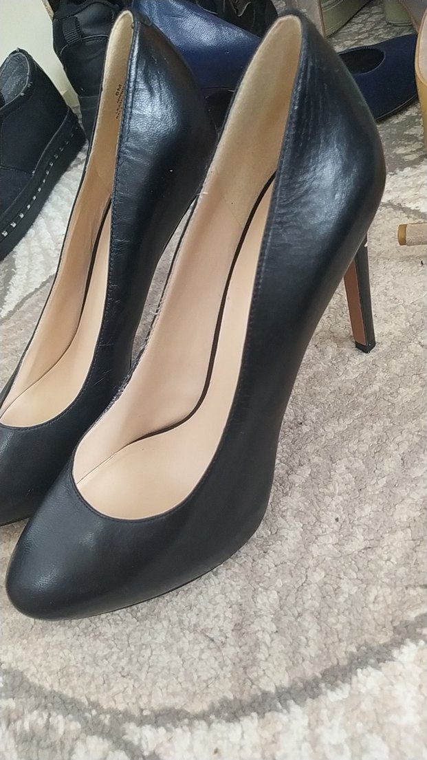Nine West Siyah Deri Topuklu Ayakkabı — görsel 2/3