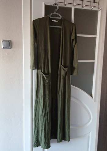 Uzun Kollu Kadın Sarı Bohem Kimono - Görsel 4