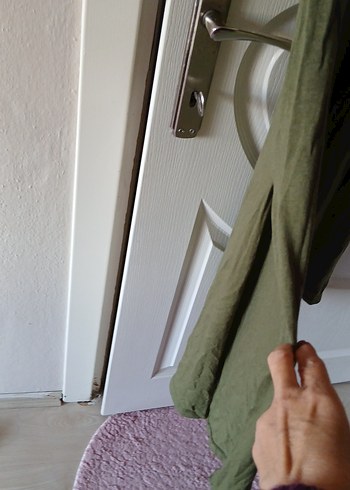 Uzun Kollu Kadın Sarı Bohem Kimono - Görsel 5