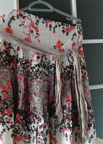 Desenli Bohem Mini Hamile Etek - Görsel 3