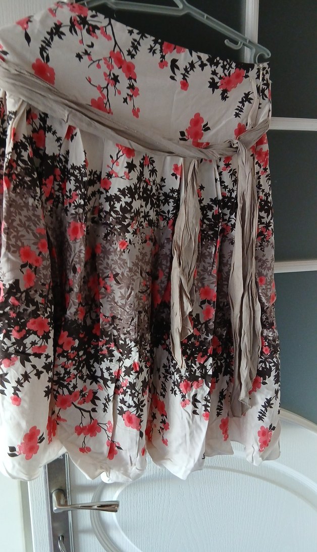 Desenli Bohem Mini Hamile Etek - Görsel 2