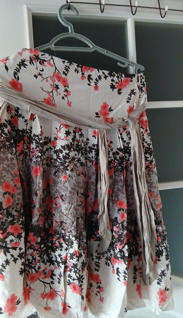 Desenli Bohem Mini Hamile Etek - Görsel 3