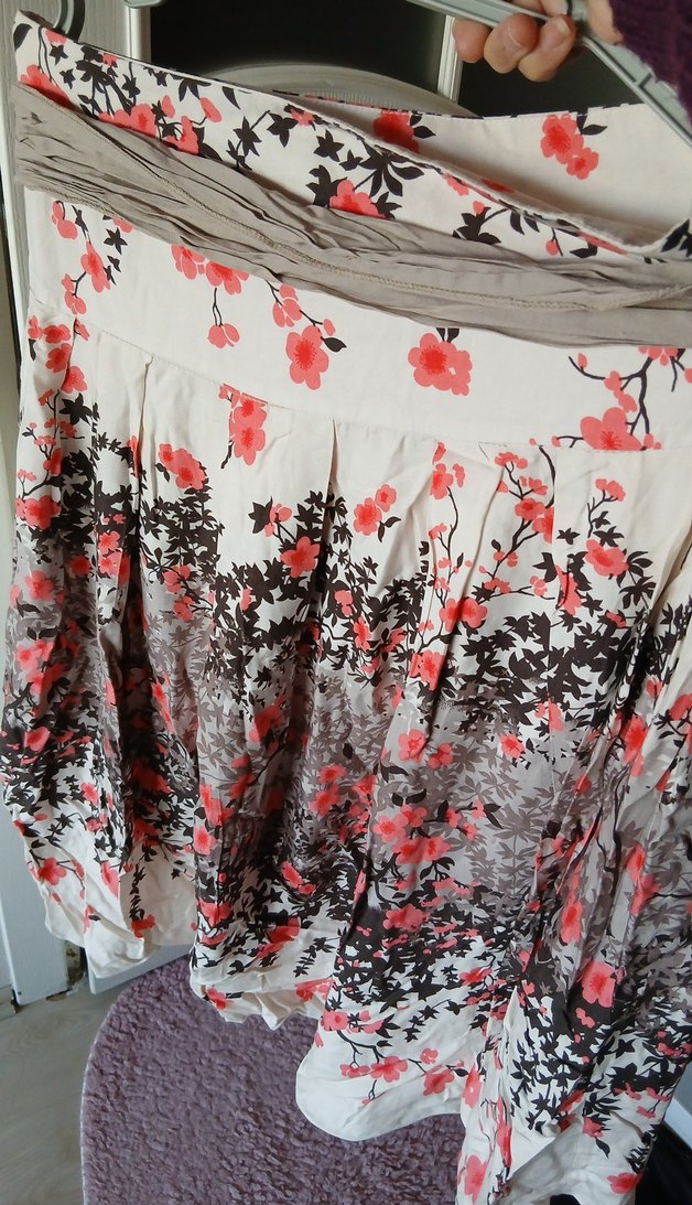 Desenli Bohem Mini Hamile Etek - Görsel 4