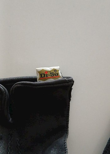 Siyah Deri Kadın Eldiven - Tokalı - Görsel 5