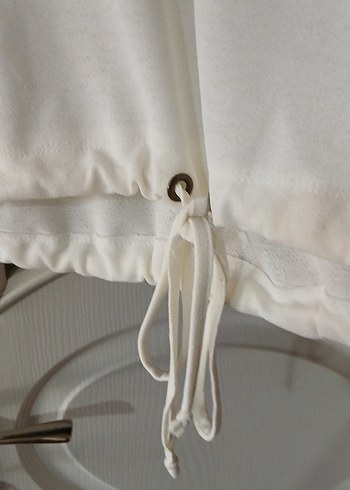 Beyaz Pamuklu Tişörtü - Görsel 5