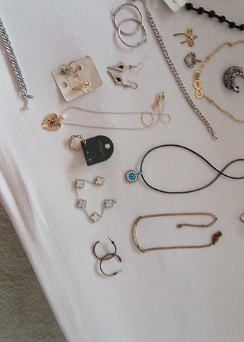 Beyaz Zincir Detaylı Takı Seti - Görsel 3