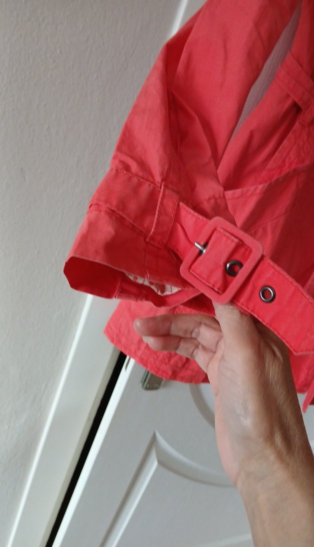 Kırmızı Kadın Midi Trençkot - Görsel 5