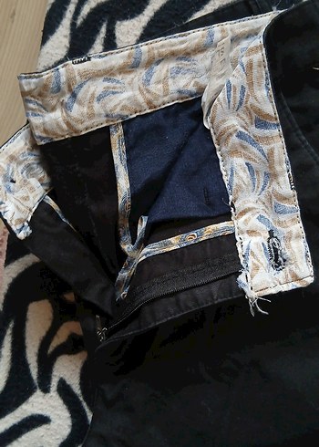 Siyah Regular Fit Denim Kemerli Erkek Pantolon - Görsel 2