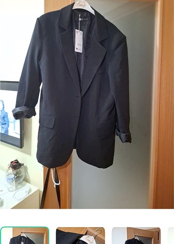 Zara Sik Siyah Tek Dugmeli Blazer Ceket