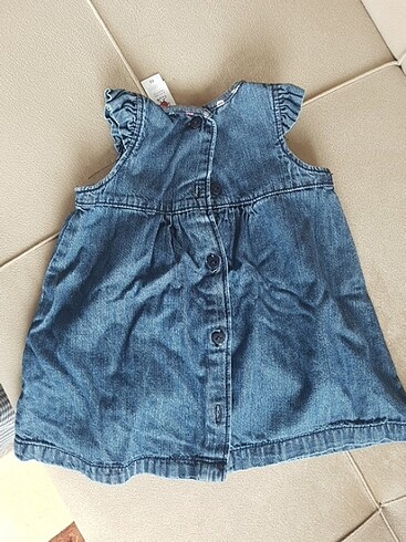 3-6 Ay Beden lacivert Renk Baby club marka kot elbise 68