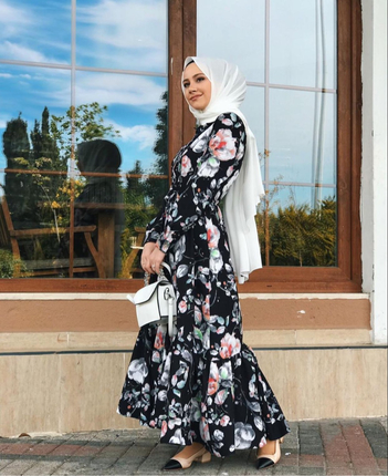 Desenli elbise