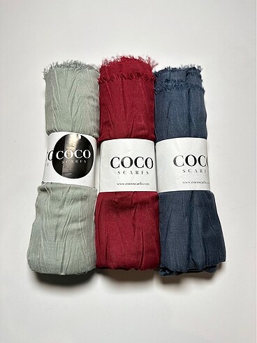 COCO SCARFS 3'LÜ SET