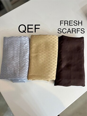 QEF & FRESH SCARFS ÜÇLÜ ŞAL