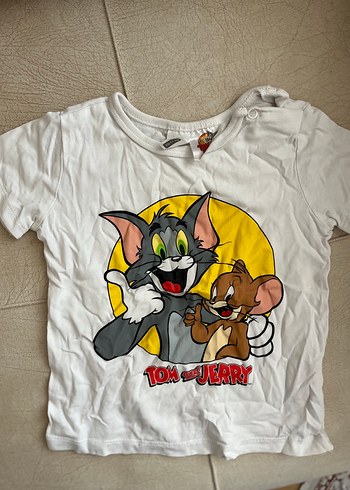 Tom ve Jerry Baskılı Erkek Tişörtü
