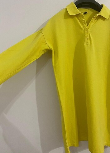 Defacto Sarı polo taka tişört 