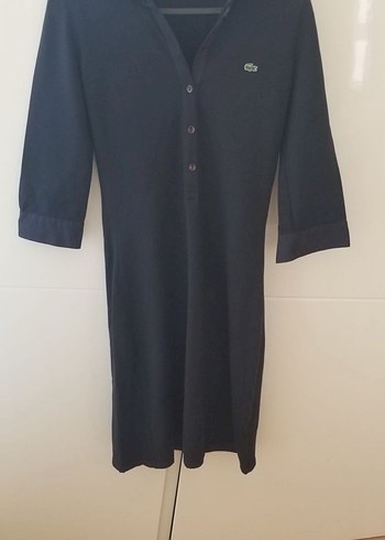 Lacoste Lacoste Siyah Kadın Polo Yaka Düğmeli Tişört