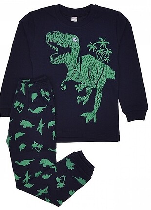 Dinazor Desenli Pijama Takımı 4, 5 ve 6 Yaş 
