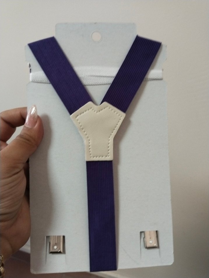 Mor Pantolon Askısı ve Papyon Seti - Görsel 4