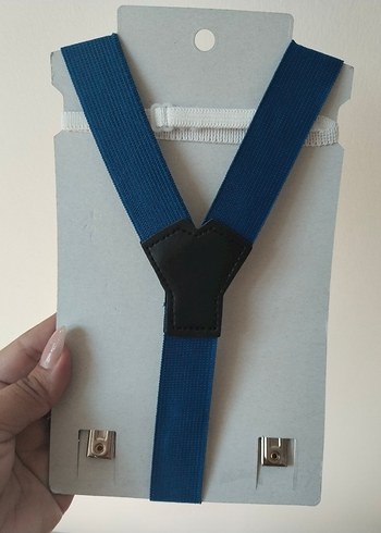 Mavi Papyon ve Pantolon Askısı Seti - Görsel 4