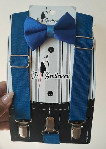 Mavi Papyon ve Pantolon Askısı Seti - Görsel 3