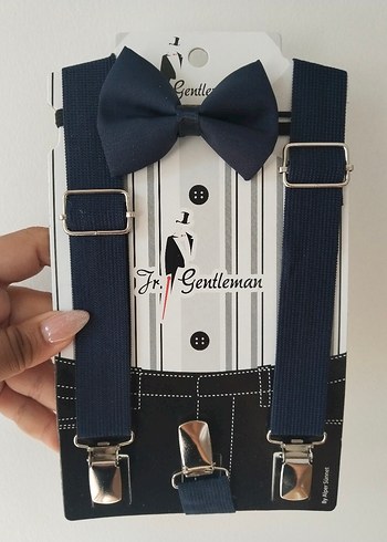 Lacivert Papyon ve Pantolon Askısı Seti - Görsel 3