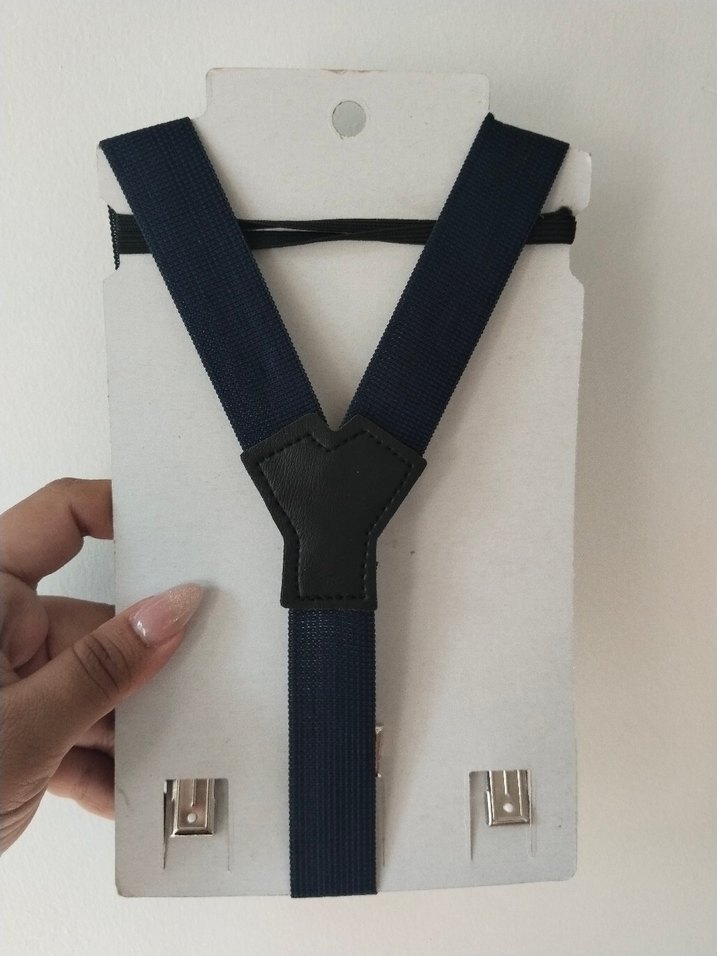 Lacivert Papyon ve Pantolon Askısı Seti - Görsel 4