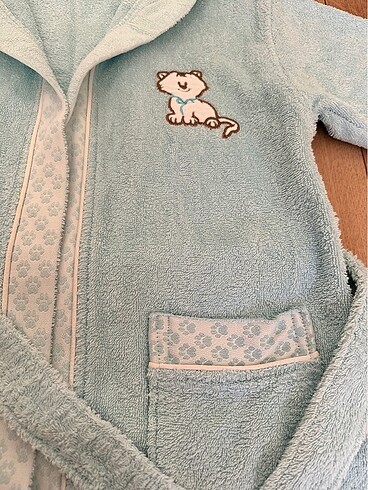 0 organic pamuk çocuk bornoz - Görsel 2