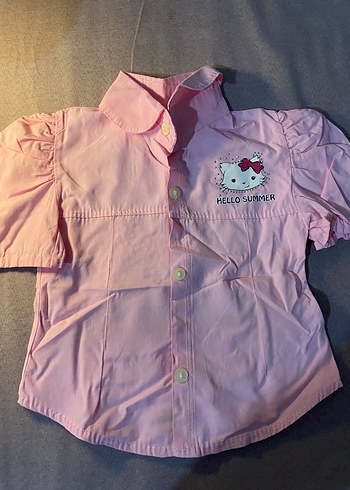 Hello Kitty Pembe Cocuk Gomlegi