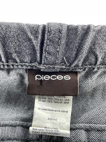 xs Beden gri Renk Pieces Jean / Kot %70 İndirimli.