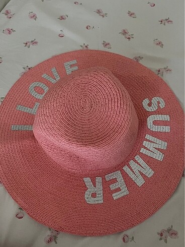 Pembe Hasır Şapka