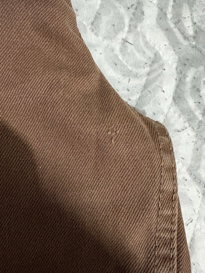 Kahverengi Düz Kesim Pantolon yüksek bel — görsel 2/3