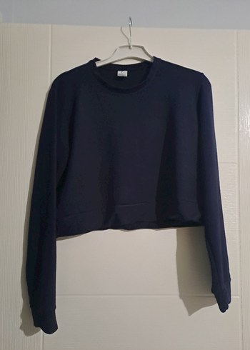 Moon Boot  Koyu Lacivert Minimal Crop Sweatshirt