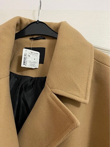 xl Beden camel Renk Kaşe kaban