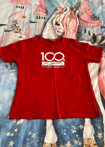 LC Waikiki Kirmizi 100 Yil Anisina Cocuk Tisortu
