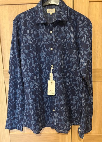 Hartford Slim Fit İndigo Gomlek S