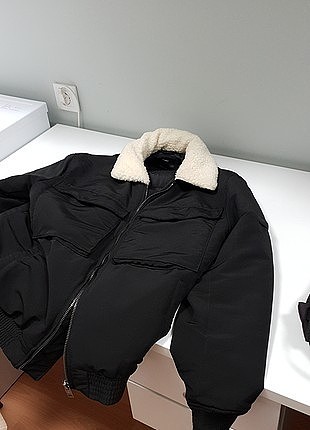 bershka mont siyah