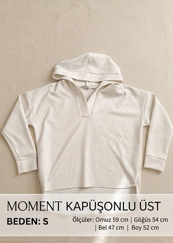 Diğer Ekru Kapusonlu Minimal Ust