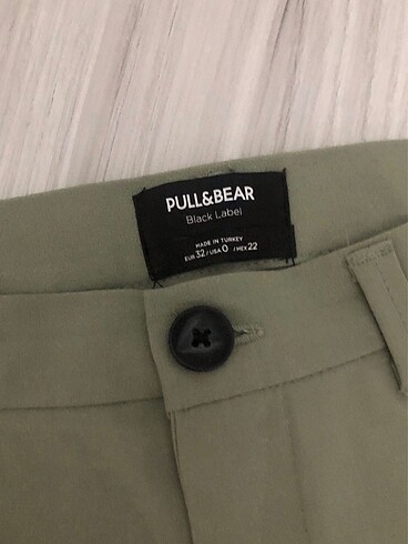 xs Beden Pull&beaf yeşil Straıght kumaş pantolon