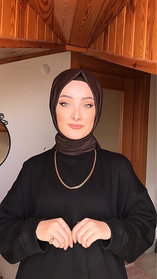 Acı kahve penye şal