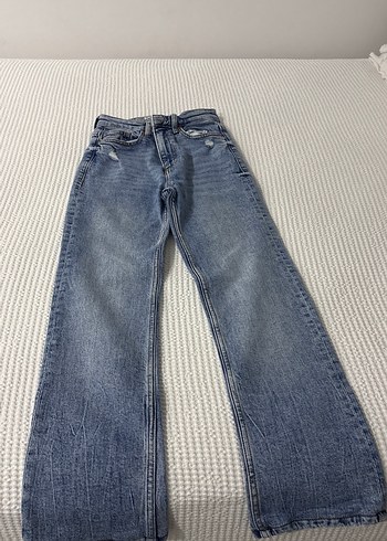 Bershka Yikamali Acik Mavi Denim Jean