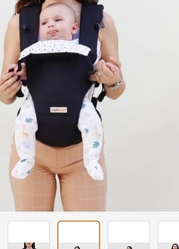 Beden siyah Renk İlkaybaby ergonomik kanguru