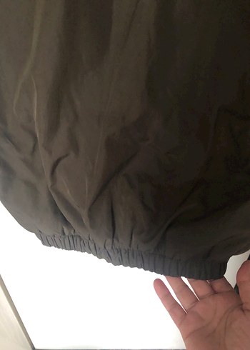 Uzun Kollu Kemerli Kadın mont - Görsel 8